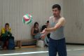 Beim Volleyball-Finale wird konzentriert gespielt.